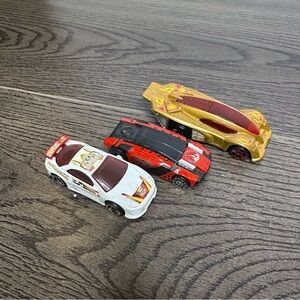Lot Of 3 McDonald’s Hot Wheels Cars 2003-2008 Diecast 1:64 Scorcher THUNDERBLADE